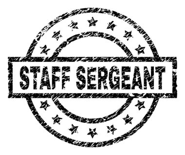 Grunge Başçavuş damga mühür dokulu