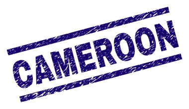 Dokulu Kamerun damga mühür çizik