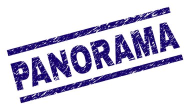 Dokulu Panorama damga mühür çizik