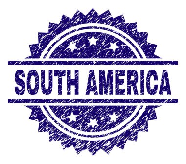 Dokulu Güney Amerika damga mühür çizik