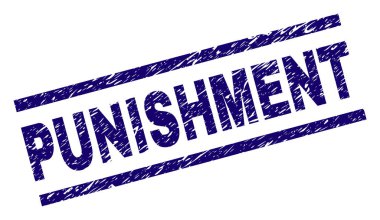 Grunge ceza damga mühür dokulu