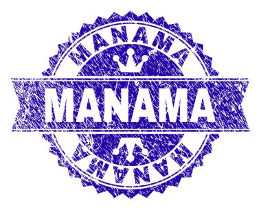 Grunge Manama damga mühür kurdele ile dokulu