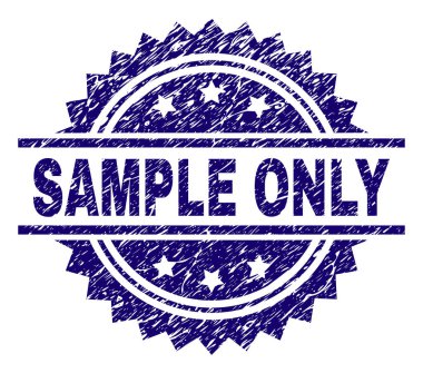 Dokulu örnek tek damga mühür çizik