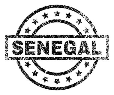 Dokulu Senegal damga mühür çizik