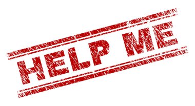 Dokulu grunge yardım etmek beni damga mühür