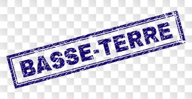 Grunge BASSE-TERRE Rectangle Stamp