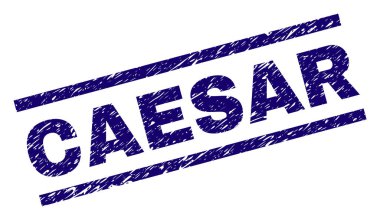 Dokulu Sezar damga mühür çizik