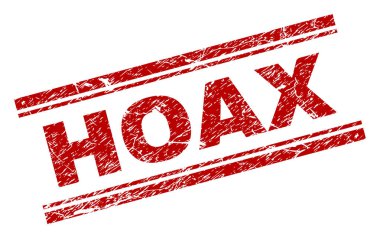 Dokulu Hoax damga mühür çizik