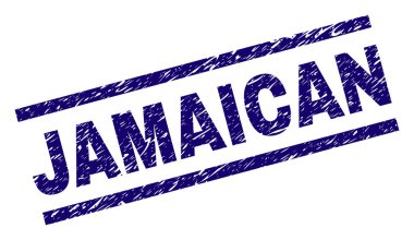 Grunge Jamaika damga mühür dokulu