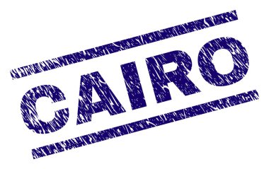 Dokulu Cairo damga mühür çizik