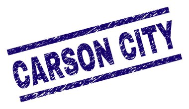Carson City damga mühür grunge dokulu