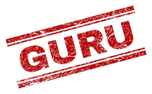 Selo de selo GURU texturizado Grunge —  Vetores de Stock