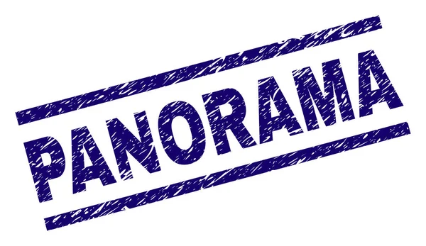Dokulu Panorama damga mühür çizik