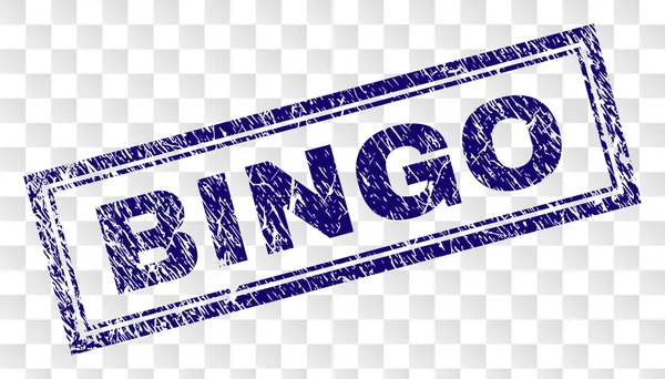 Гранж BINGO Прямокутник Штамп — стоковий вектор