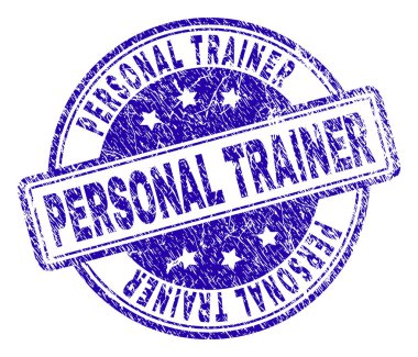 Grunge kişisel antrenör damga mühür dokulu