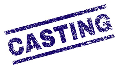 Grunge döküm damga mühür dokulu