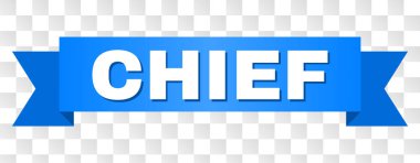 Mavi kurdele Şef başlık ile