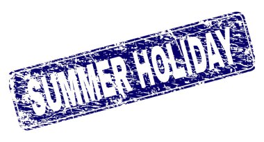 Yuvarlatılmış dikdörtgen damga çizilmiş yaz tatili çerçeveli