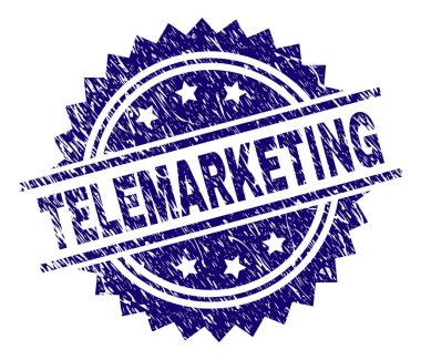 Dokulu Telemarketing damga mühür çizik