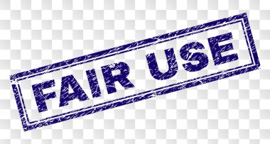 Çizik adil kullanım dikdörtgen damgası