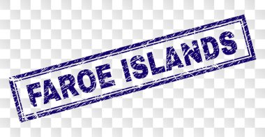 Çizik Faroe Adaları dikdörtgen damgası