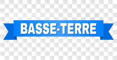 Mavi kurdele Basse-Terre başlık ile