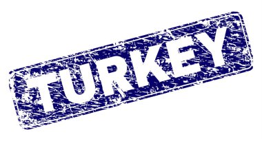 Yuvarlatılmış dikdörtgen damga çizilmiş Türkiye çerçeveli