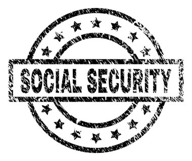 Dokulu sosyal güvenlik damga mühür çizik