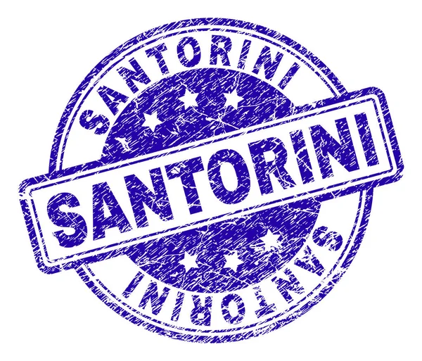 Grunge Santorini damga mühür dokulu