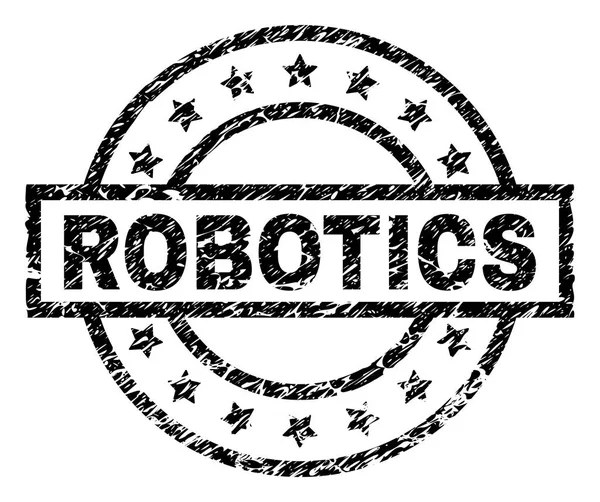 Grunge robotik damga mühür dokulu