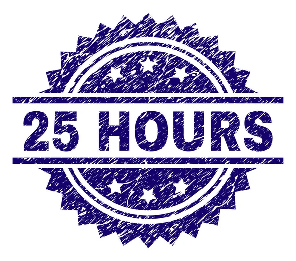 Dokulu 25 saat damga mühür grunge