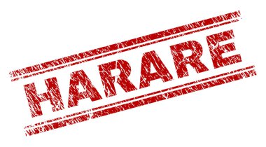 Grunge Harare damga mühür dokulu
