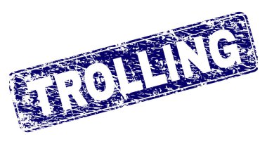 Çizik Trolling yuvarlatılmış dikdörtgen damga çerçeveli