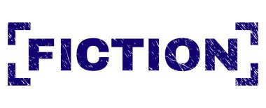 Grunge kurgu damga mühür köşeler arasında dokulu