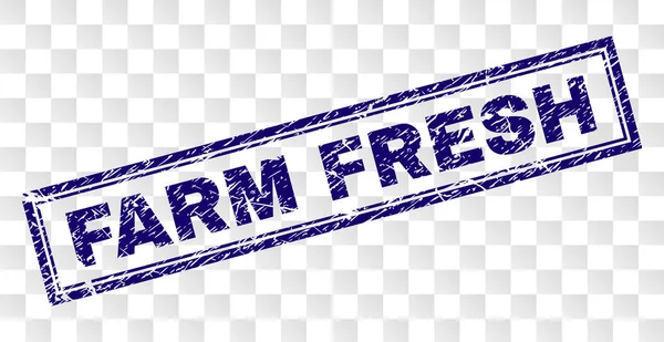 Çizik çiftlik taze dikdörtgen damgası