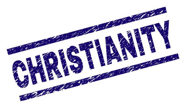 Scratched Textured CHRISTIANITY Stamp Seal