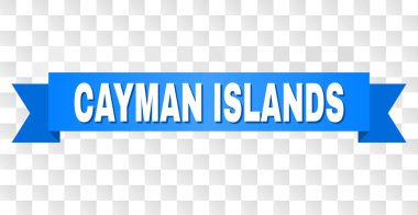 Cayman Adaları açıklamalı mavi şerit