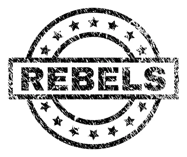 Porysowany teksturowanej rebelianci pieczęć pieczęć — Wektor stockowy