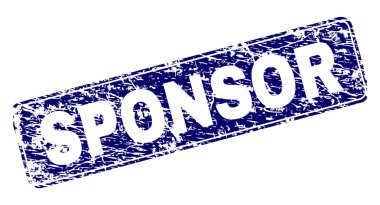 Yuvarlatılmış dikdörtgen damga çizilmiş Sponsor çerçeveli