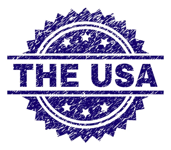 Grunge texturizou o selo do selo dos EUA — Vetor de Stock
