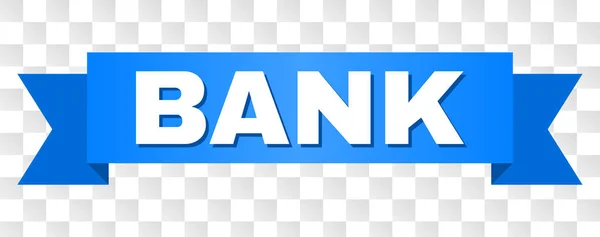 Banka başlığı ile mavi bant — Stok Vektör