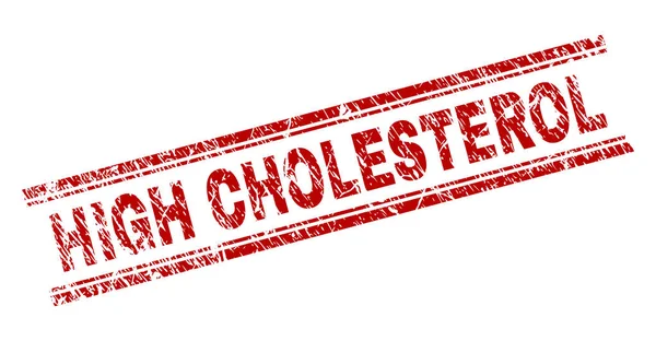 Yüksek kolesterol damga mühür grunge dokulu