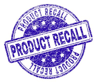 Dokulu ürün geri çağırma damga mühür çizik