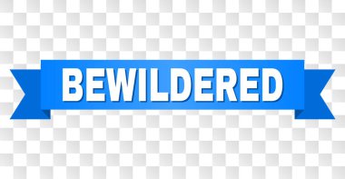 Mavi kurdele ile şaşkın başlık