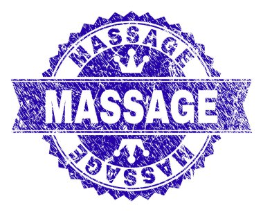 Dokulu masaj damga mühür kurdele ile çizik