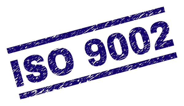 Sello de sello con textura Grunge ISO 9002 — Archivo Imágenes Vectoriales
