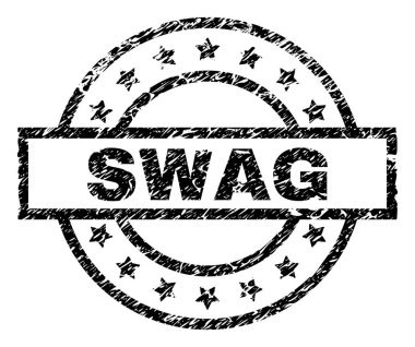Çizik dokulu Swag damga mühür