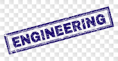 Grunge mühendislik dikdörtgen damgası