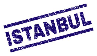Grunge Istanbul damga mühür dokulu