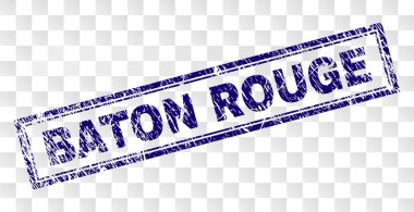 Grunge Baton Rouge dikdörtgen damgası